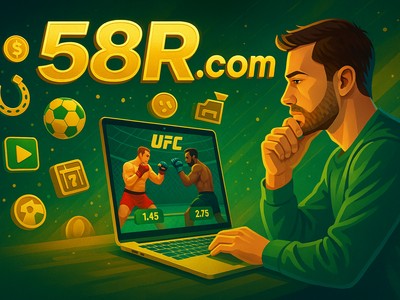 Homem analisando estatísticas de uma luta de UFC em um tablet